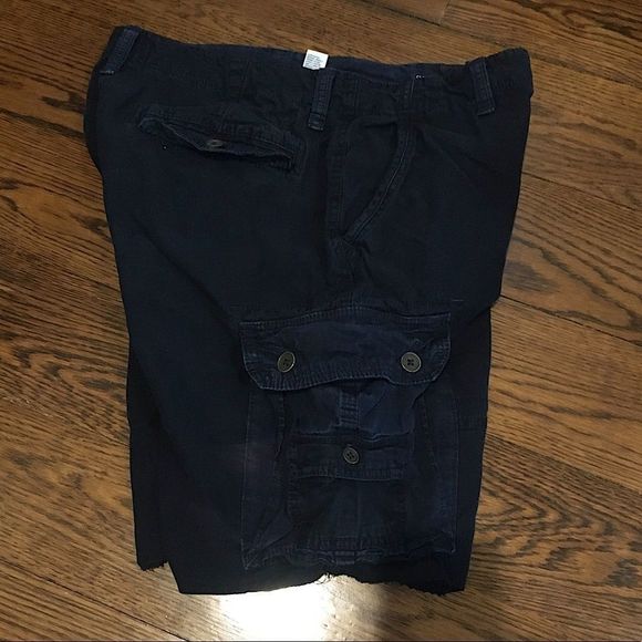 AMERICAN EAGLE Navy Blue Mens Cargo Shorts 33 - Picture 7 of 10